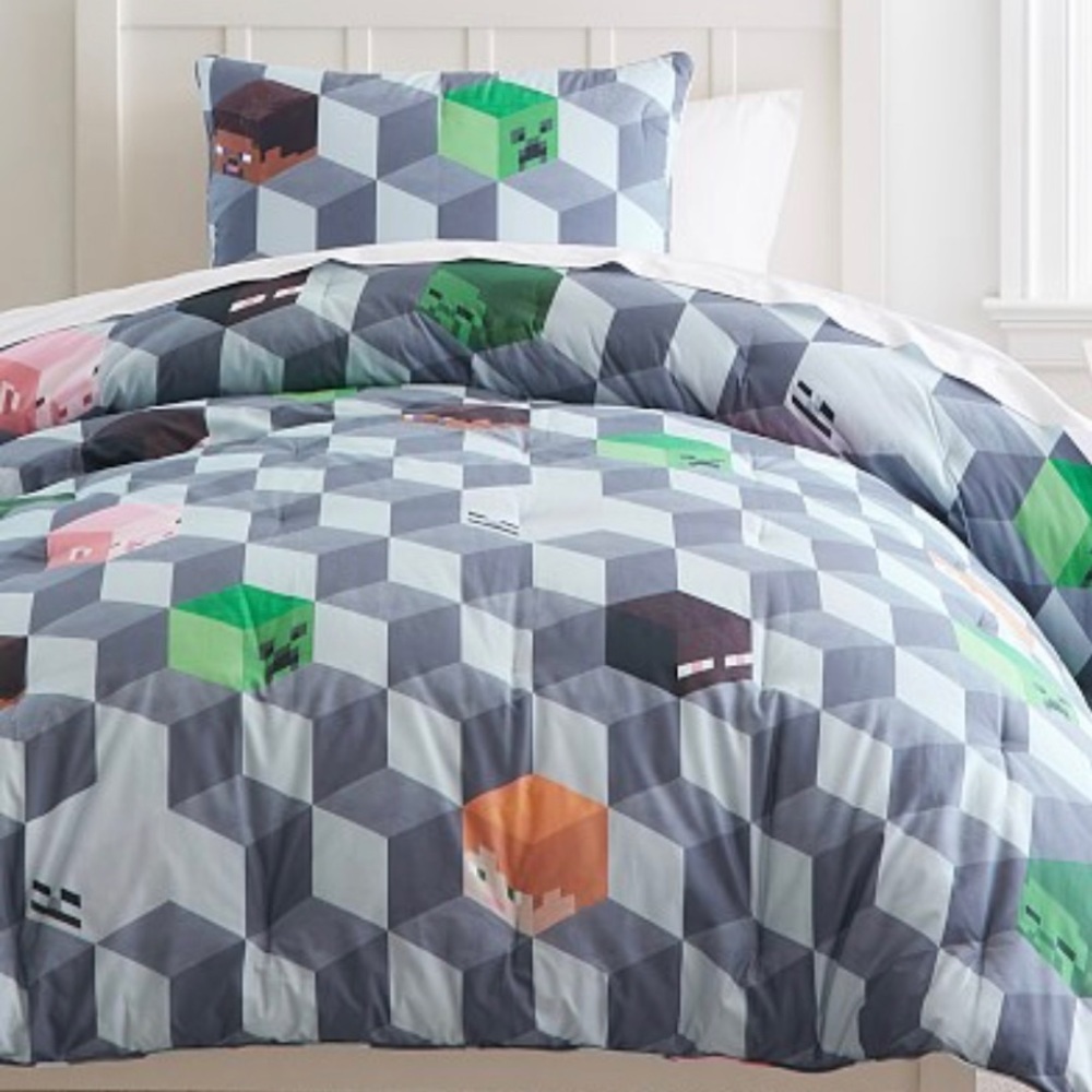 ALL INCLUDED Minecraft Bedding from Pottery Barn Kids